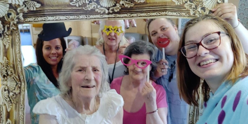 Group Selfie with Props